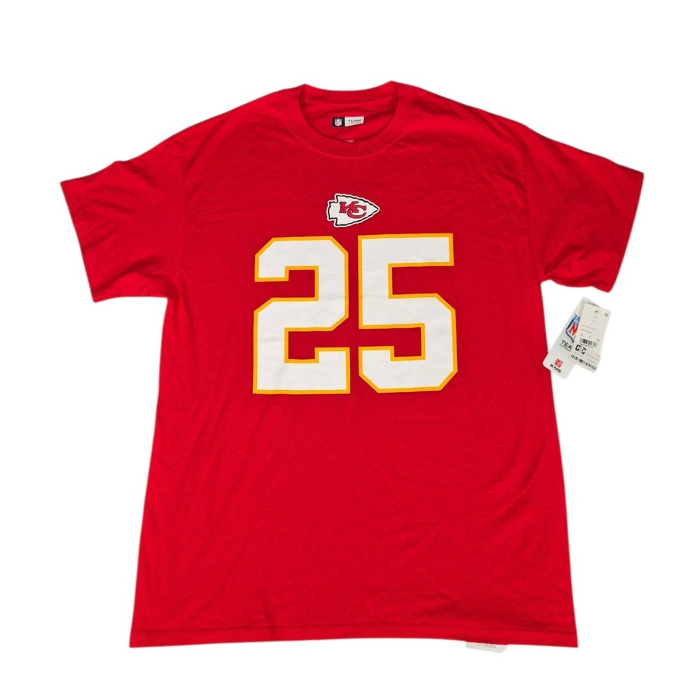 NFL Team Apparel‎ Kansas City Chiefs Edwards-Helaire 25 T-Shirt Mens Large Red